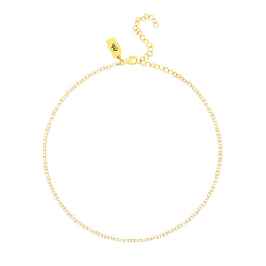 fyb Diana Tennis Choker Necklace in Gold