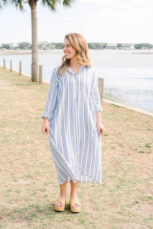 Victoria Dunn Mira Dress in Capri