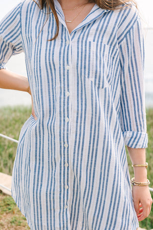Victoria Dunn Elodie Mini Dress in Capri