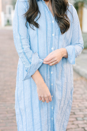 Victoria Dunn Mira Dress in Shoreline