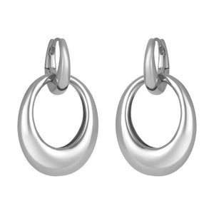 fyb Petra Hoop Earrings in Silver