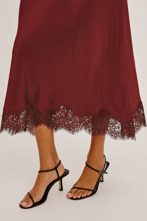 Rails Ebony Skirt in Crimson