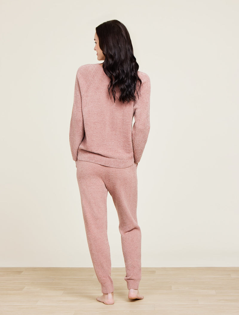 Barefoot Dreams CozyChic Lite Rib Blocked Pullover in Terra