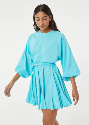 Rhode Ella Dress in Bright Aqua