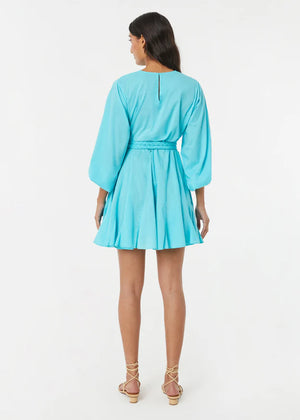 Rhode Ella Dress in Bright Aqua