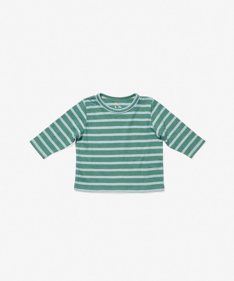Oso & Me Baby Edward T-Shirt in Forest Stripe