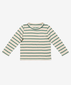 Oso & Me Edward Stripe Tee in Pine