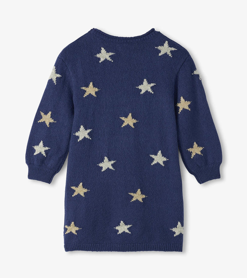 Hatley Starlight Sweater Dress in Blue