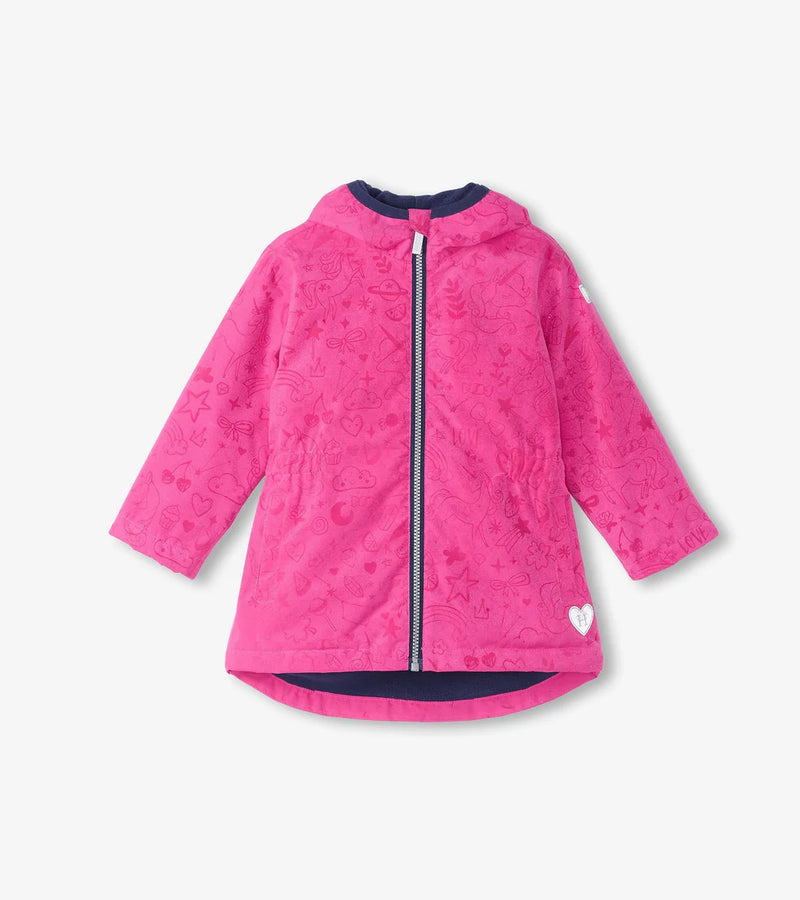 Hatley Field Jacket in Unicorn Fancy Doodle