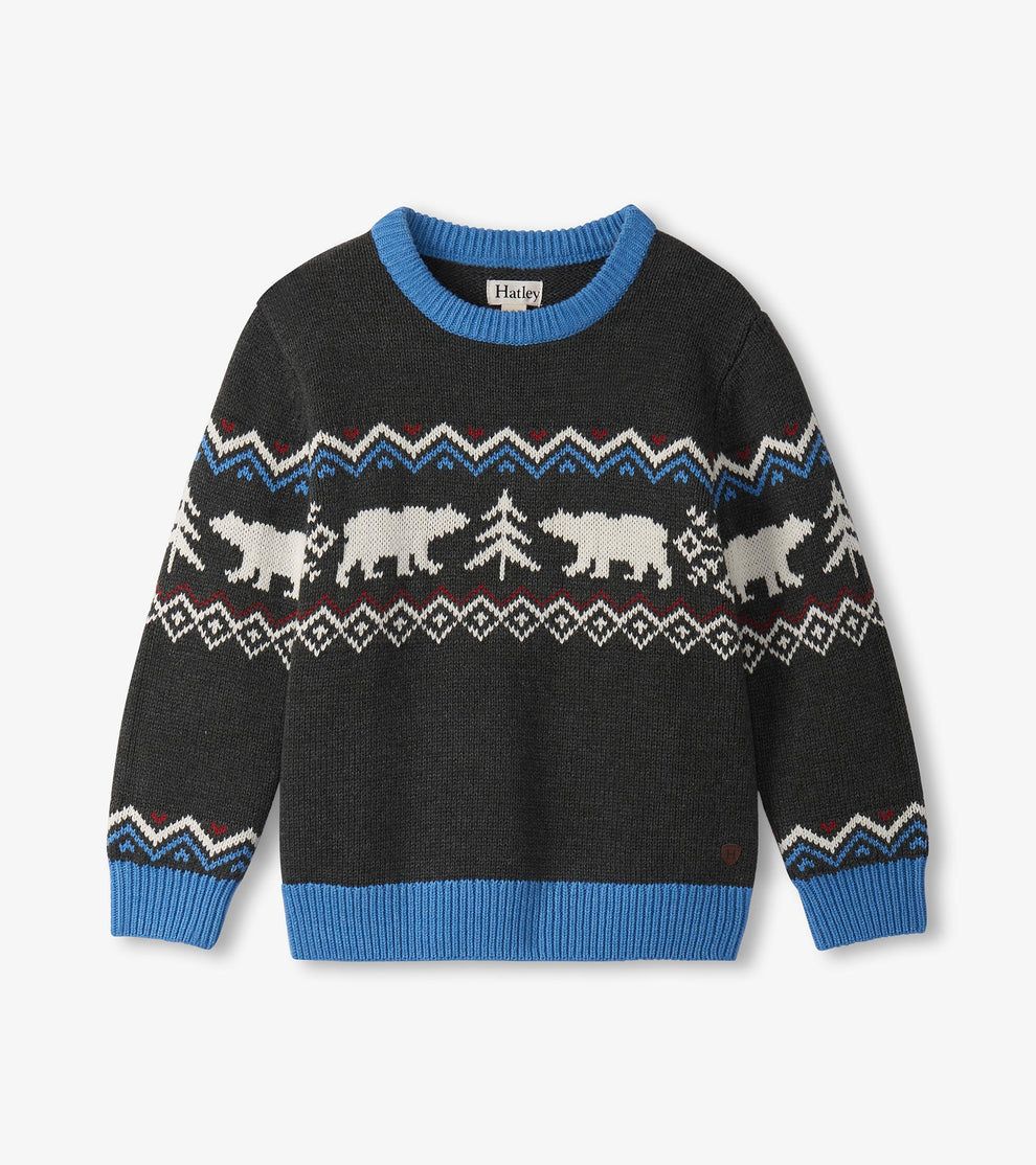 Hatley Sweater in Polar Bear
