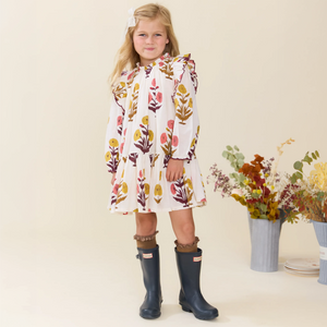 Pink Chicken Harper Dress in Harvest Dandelion