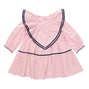 Pink Chicken Raphaela Dress in Strawberry Cream Polka Dot