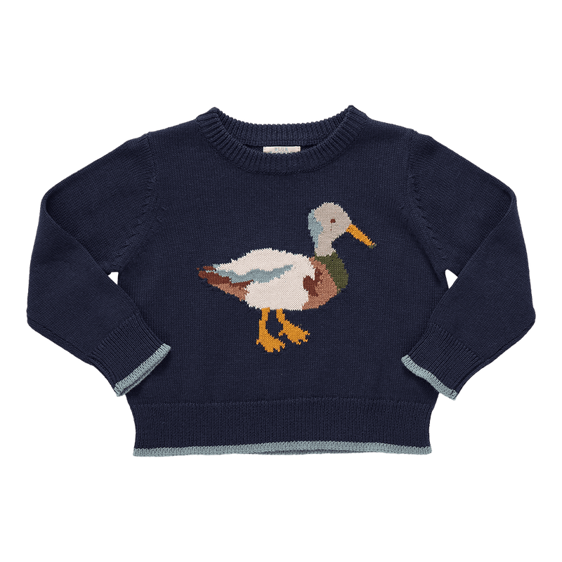 Pink Chicken Baby Oliver Sweater in Mallard