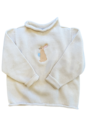 A Soft Idea Easter Bunny Sweater in Natural