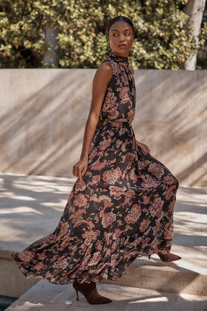 MISA Anika Skirt in Autumn Chintz Chiffon