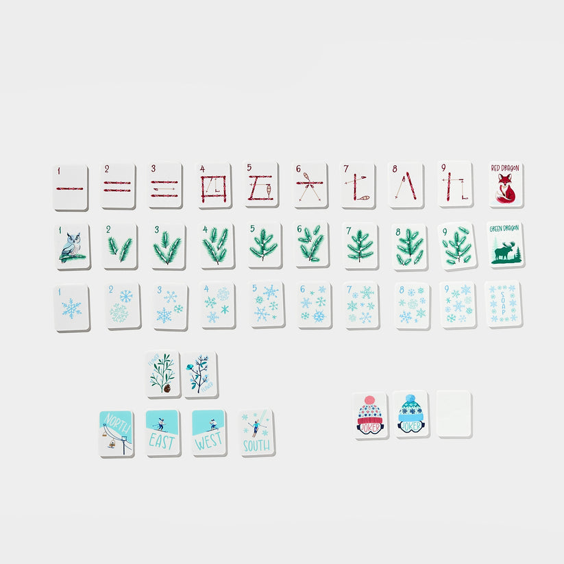 Mini Mahjer Just the Tiles: SKI Edition