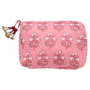 Pink Chicken Small Quilted Pouch-Multiple Colors!