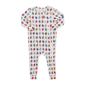 Pink Chicken Bamboo Romper in Multi Dreidels