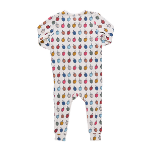 Pink Chicken Bamboo Romper in Multi Dreidels