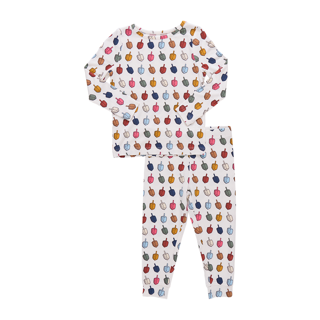 Pink Chicken Bamboo Pajama Set in Dreidels