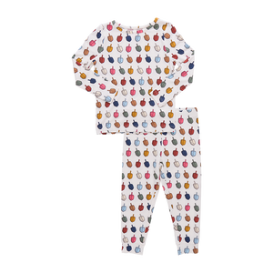 Pink Chicken Bamboo Pajama Set in Dreidels