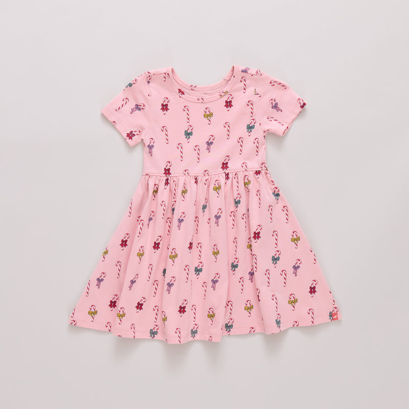 Pink Chicken Sunny Dress in Mini Candy Cane