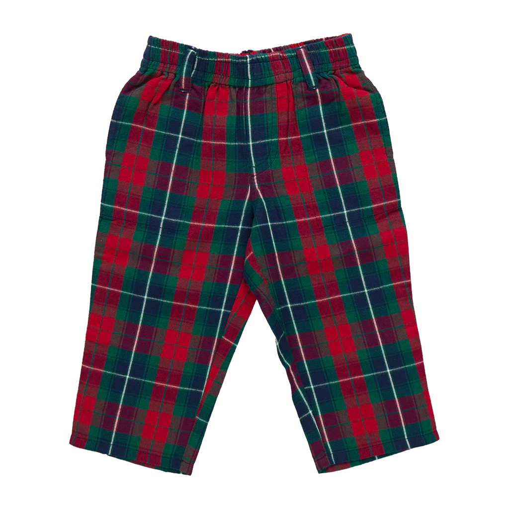 Pink Chicken Baby Boys Jackson Pant in Red Tartan
