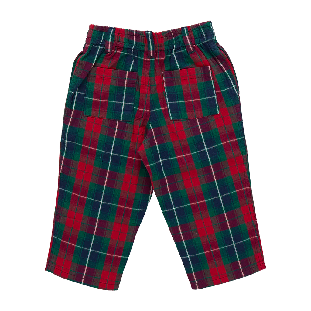 Pink Chicken Baby Boys Jackson Pant in Red Tartan