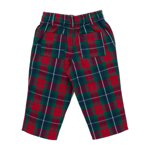 Pink Chicken Baby Boys Jackson Pant in Red Tartan