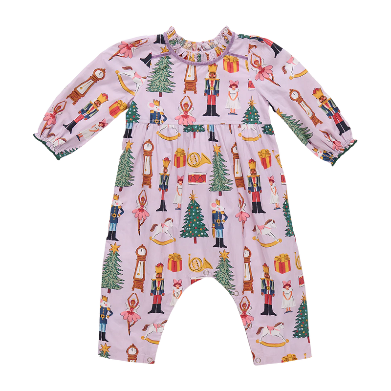 Pink Chicken Baby Girls Charlie Jumper in Lavender Nutcracker