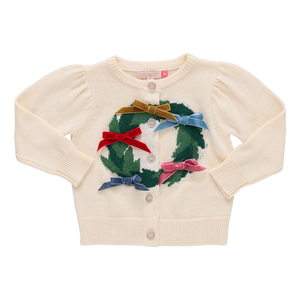Pink Chicken Constance Sweater in Holiday Wreath