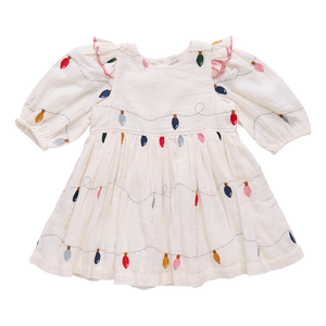 Pink Chicken Brooke Dress in Christmas Lights