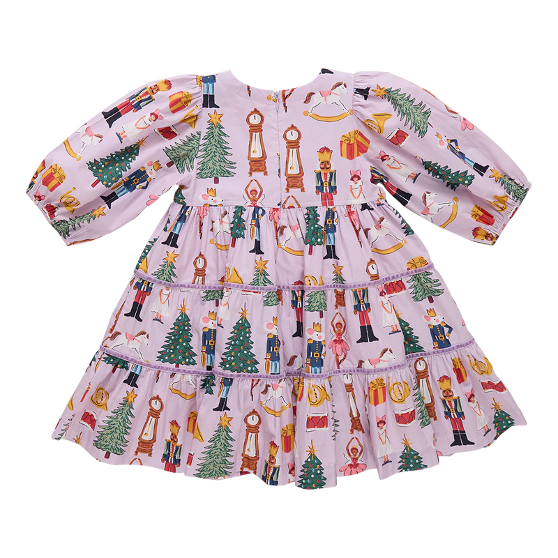 Pink Chicken Peachy Dress in Lavender Nutcracker