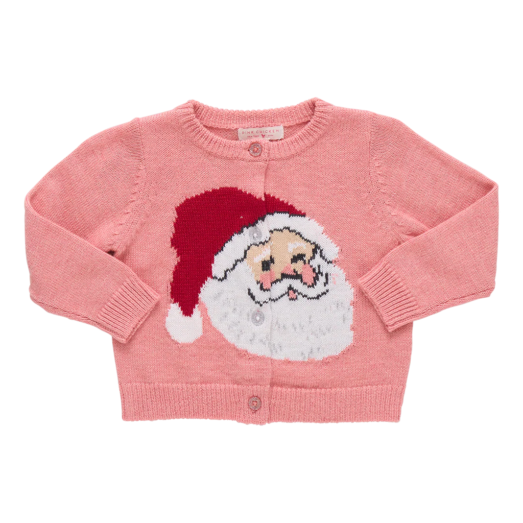 Pink Chicken Baby Girls Maude Sweater in Santa