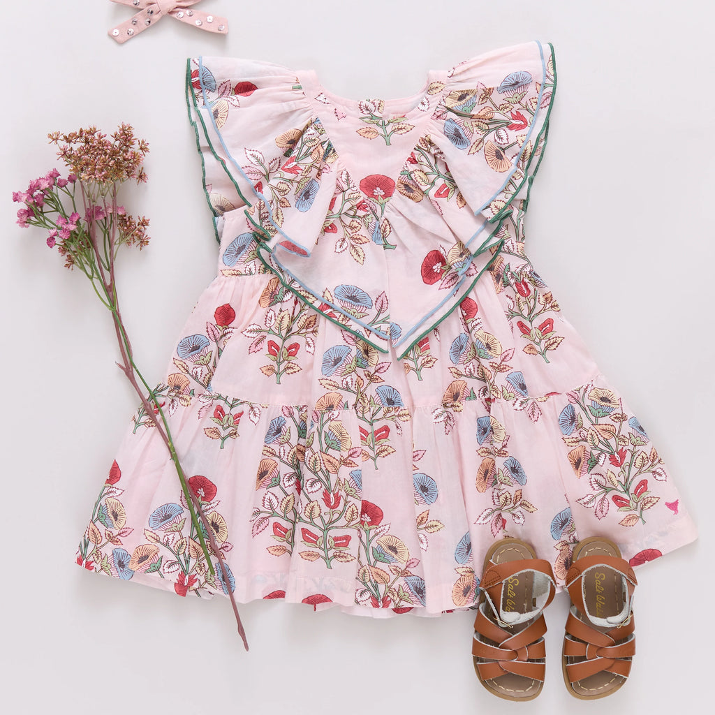 Pink Chicken Raphaela Dress in Multi Bouquet Floral
