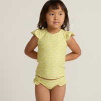 Minnow Cap Sleeve Rashguard Set in Petite Fleur