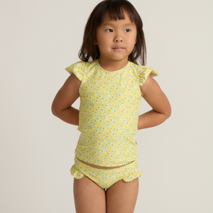 Minnow Cap Sleeve Rashguard Set in Petite Fleur