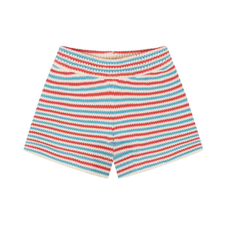 Minnow Sweater Knit Short in Marina Stripe