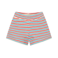 Minnow Sweater Knit Short in Marina Stripe