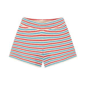 Minnow Sweater Knit Short in Marina Stripe