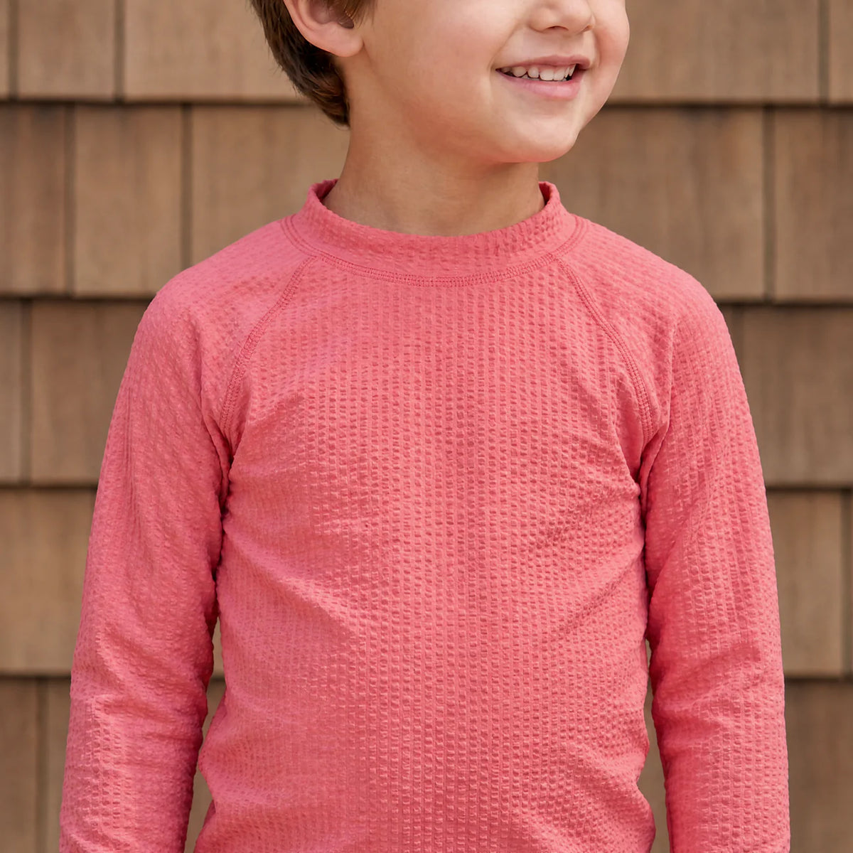 Minnow Unisex Sailor Red Seersucker Rashguard