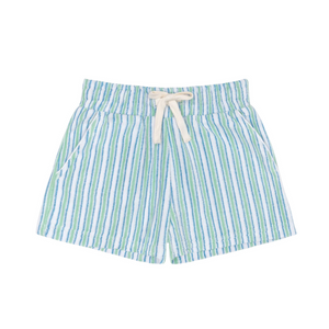 Minnow French Terry Short in Tamarin Stripe