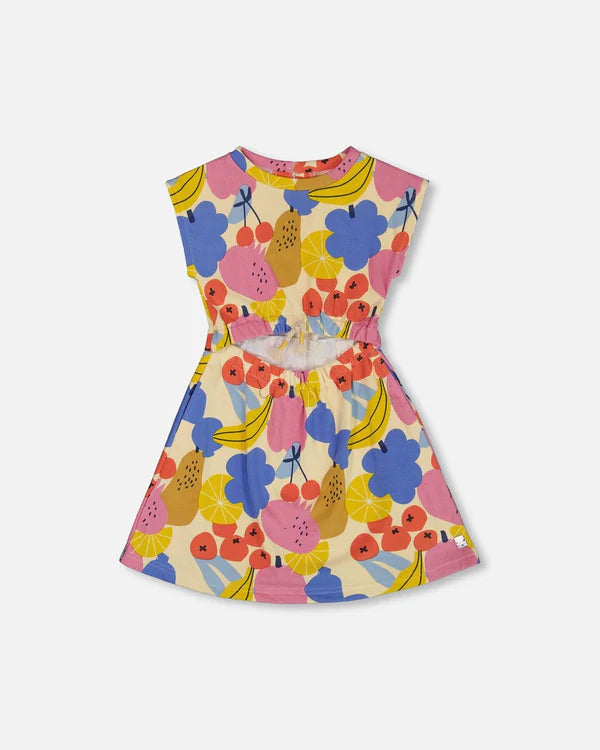 Deux par Deux French Terry Dress in Fruits