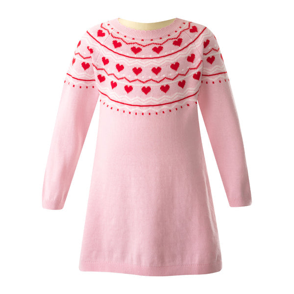 Rachel Riley Heart Knit Dress