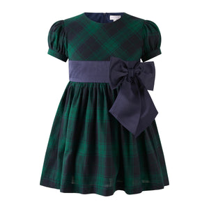 Rachel Riley Blackwatch Bow Dress