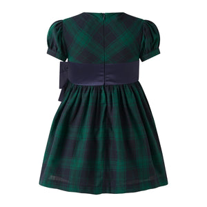 Rachel Riley Blackwatch Bow Dress
