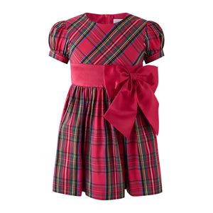 Rachel Riley Tartan Bow Dress