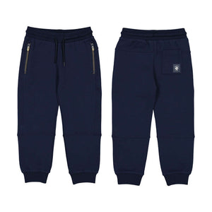 Mayoral Zip Pocket Joggers in Navy