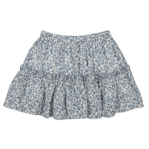 Mayoral Dobby Skirt in Blue Floral