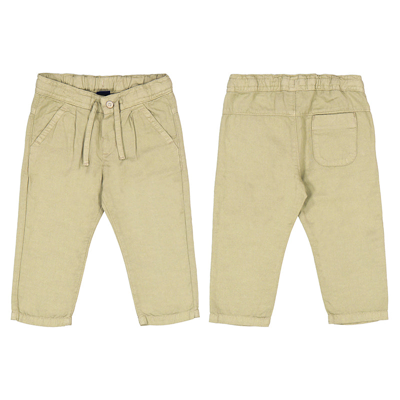Mayoral Baby Linen Pant in Tan